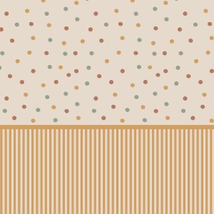 MURAL BOUNCY DOTS - TAPETA W ŻÓŁTE PASKI I KROPKI - DEKORILLO