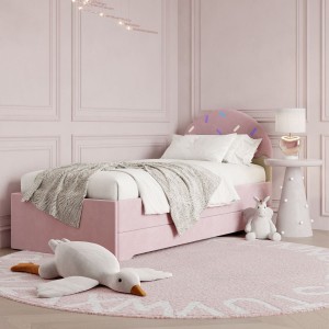 MINKO - ŁÓŻKO TAPICEROWANE DOUBLE BED CONFETTI