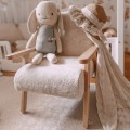 Fotelik dziecięcy Futrzak Biały Modelina Home