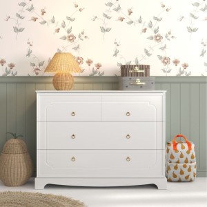Komoda dla dziecka 4 szuflady Royal timeless white - Bellamy