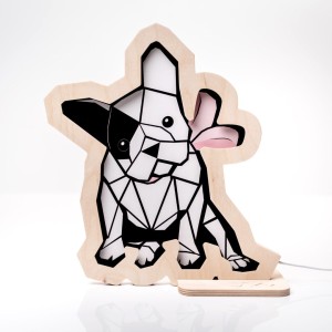 LAMPKA BULDOG RÓŻOWY - UNKY
