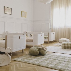 DYWAN BAWEŁNIANY VICHY MATCHA 90X120 CM - LORENA CANALS