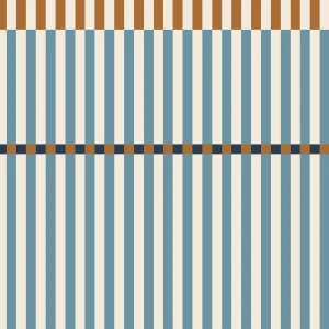 TAPETA STRIPES HAPPY BLUE AND HONEY - DEKORNIK