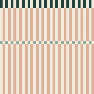 TAPETA STRIPES HAPPY CHERRY PINK AND GREEN - DEKORNIK