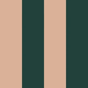TAPETA WIDE STRIPES ROYAL GREEN AND PINK - DEKORNIK