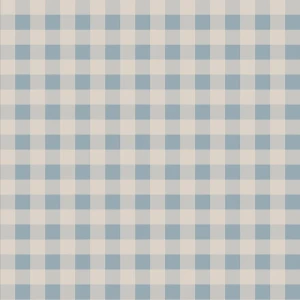 TAPETA CHECK MINIMINI BLUE CREAM - DEKORNIK