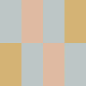 TAPETA W PASKI STRIPES BLUE SALMON YELLOW UPSIDEDOWN - DEKORNIK