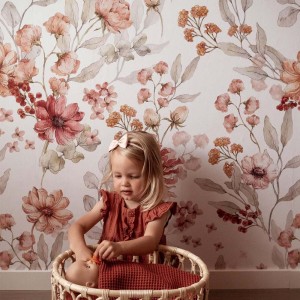 TAPETA AUTUMN MEADOW WHITE - DEKORNIK
