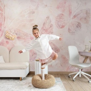 TAPETA DLA DZIEWCZYNKI MARIPOSA ROSE - MALUMI