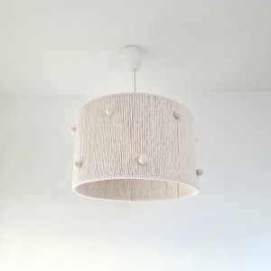 LAMPA SUFITOWA DLA DZIECKA KULE BIAŁE Z FILCU - MARMYS FELT STUDIO