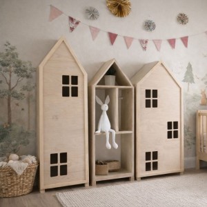 Drewniany zestaw mebli dla dzieci Miasto Mini Trio – We Made It