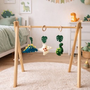 STOJAK EDUKACYJNY Z ZAWIESZKAMI DINOZAURY - MARMYS FELT STUDIO