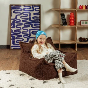 Fotel pufa dla dziecka Beanbag Warm Hazel - Wigiwama
