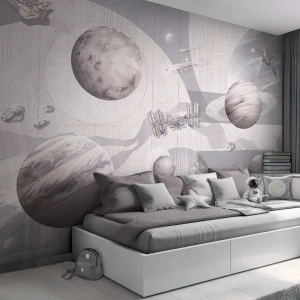TAPETA DLA DZIECKA GALAKTYKA SPACE ZONE MILKY - MALUMI
