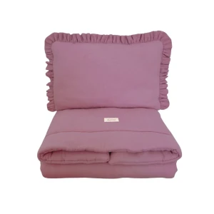 POŚCIEL DZIECIĘCA MUŚLINOWA Z WYPEŁNIENIEM PURPLE - MALOMI KIDS