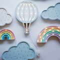 pastelowa tęcza lampka dla dziewczynki