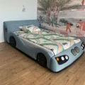 łóżko dziecięce tapicerowane auto
