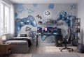 Tapeta ścienna do pokoju nastolatka inspirowana światem gamingu