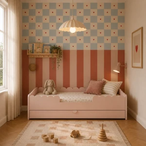BOOK NOOK ŁÓŻKO DZIECIĘCE Z SZUFLADĄ 80X160 CM VINTAGE ROSE - BELLAMY