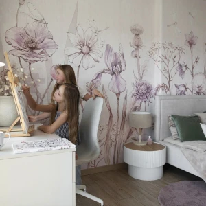 TAPETA DLA DZIEWCZYNKI SPRING JOY LAVENDER - MALUMI