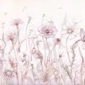 Tapeta dziecięca Spring Joy Lavender z motywem polnych kwiatów