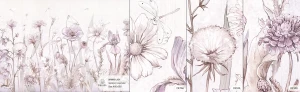 MALUMI SPRING JOY LAVENDER - PRÓBKA TAPETY