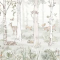 Tapeta dziecięca Hello Rabbit Green z zajączkami