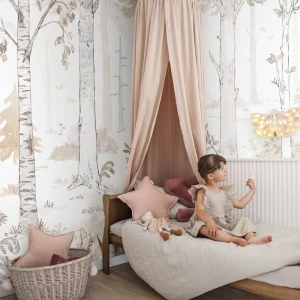MURAL HELLO FOREST BEIGE TAPETA LEŚNY PEJZAŻ - MALUMI