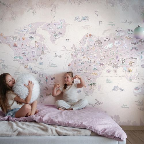 tapeta mapa świata lawendowa.jpg