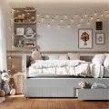 szare łóżko dla dziecka daybed