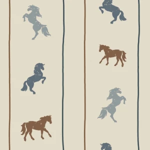 Tapeta w Koniki Delicate Horses with Stars – Dekornik