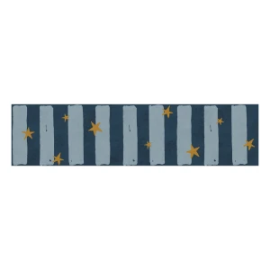 Pasek dekoracyjny – Bordiura Spanish stripes blue with stars – Dekornik