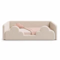 Nowoczesne łóżko dziecięce CLOUDY z miękkimi bokami