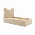 Miękkie łóżko dziecięce TEDDY z pojemnikiem na pościel i stelażem Premium