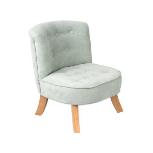 Fotelik dziecięcy welurowy brudna mięta - Somebunny