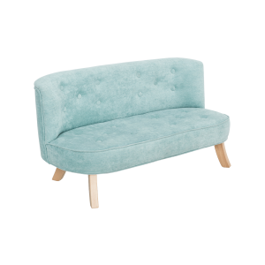 Sofa dziecięca welurowa brudny błękit - Somebunny