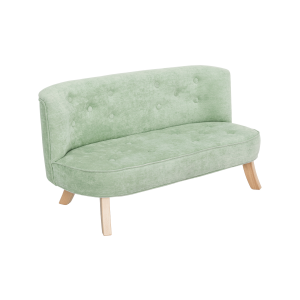 Sofa dziecięca welurowa brudna mięta - Somebunny