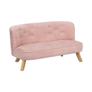 Sofa dziecięca welurowa brudny róż - Somebunny