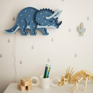 LAMPKA DINO TRICERATOPS JURRASIC NAVY - LITTLE LIGHTS