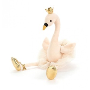 JELLYCAT - PRZYTULANKA ŁABĘDŹ Z KORONĄ 34 CM