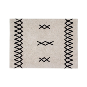 DYWAN DLA DZIECKA ATLAS NATURAL/BLACK 120X160 CM - LORENA CANALS