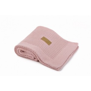 POOFI - KOCYK TKANY ORGANIC VINTAGE PINK 75x90 cm
