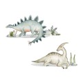 naklejki do pokoju chłopca dinozaury STEGOZAUR PARAZAUROLOF