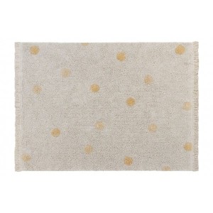 DYWAN DZIECIĘCY HIPPY DOTS NATURAL HONEY 120X160 CM - LORENA CANALS