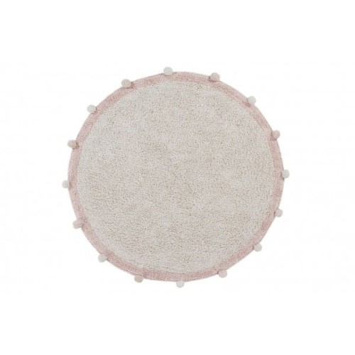 okrągły dywan dziecięcy lorena canals bubbly natural vintage nude 120 cm