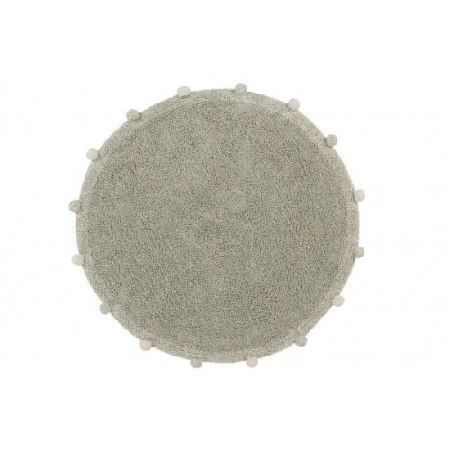 okrągły bawełniany dywan lorena canals bubbly olive natural 120 cm