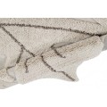 naturalny dywan dla alergika kształt liścia monstera