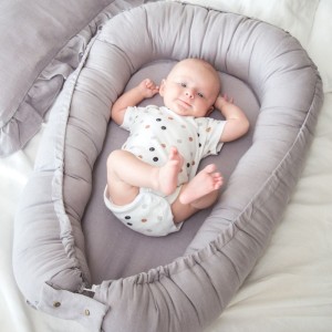 BABYLY - KOKON NIEMOWLĘCY LEN SZARY