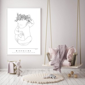 MINIMAL LINE - PERSONALIZOWANA METRYCZKA #10