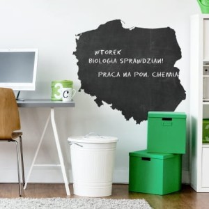 NAKLEJKA TABLICOWA MAPA POLSKI - YOKO DESIGN